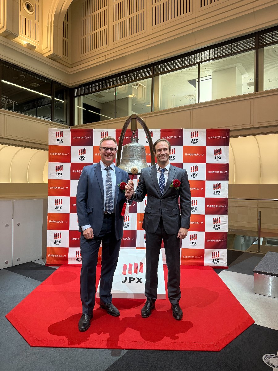 （出所）ブラックロック・ジャパン。ブラックロック マネージング・ディレクターのNicholas Peach氏（向かって右）とGraham Lannoy氏（向かって左）。