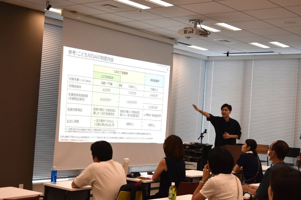 （「こどもＮＩＳＡ」を説明する池田氏）