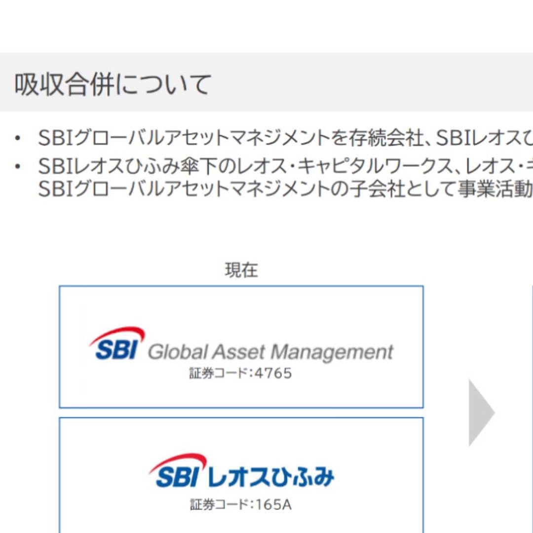 ＳＢＩグローバルＡＭとＳＢＩレオスひふみが合併＝１２月１日付、業務や管理部門を効率化