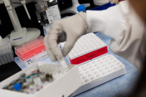 新型コロナウイルスのワクチンを開発する米研究所（アメリカ・メリーランド州ロックビル）／AFP時事