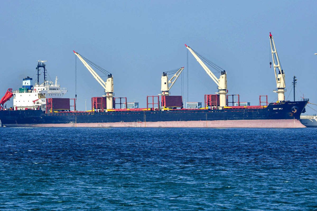 サウジアラビのアラス・アル・ハイル港の原油タンカー、2019年12月／AFP時事